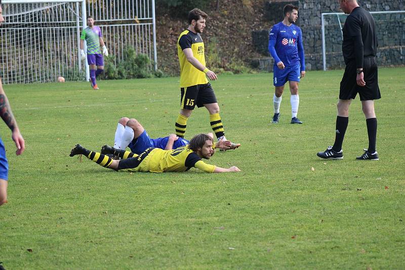 Fotbalisté Krnova zvítězili v Jakubčovicích 3:0.