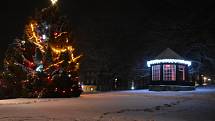 Lázeňská obec Karlova Studánka má v zimě úžasnou atmosféru.