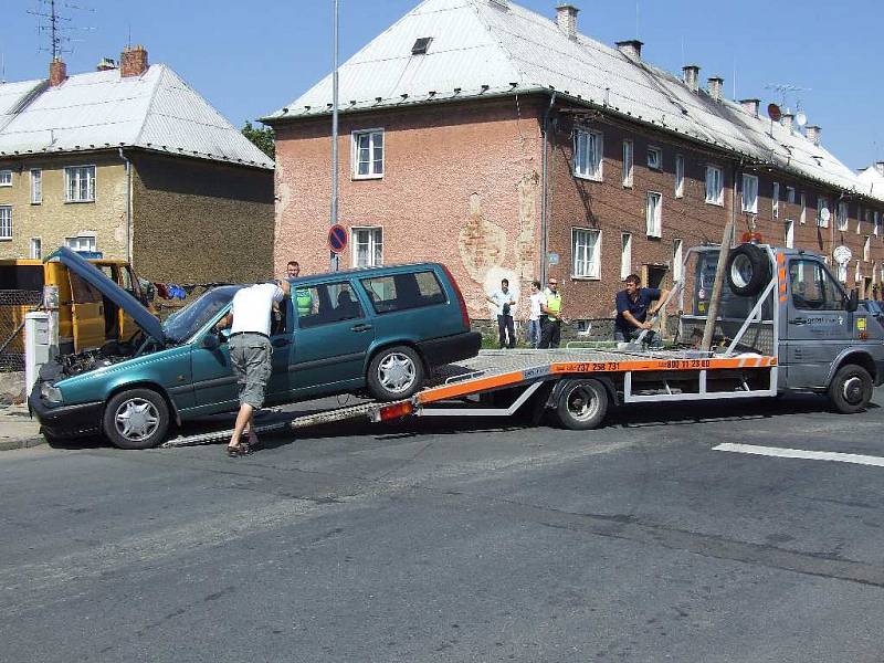 Nehoda na ulici Gorkého.