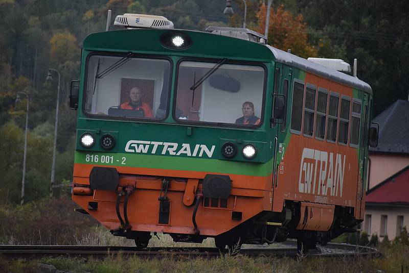 Železniční trať z Milotic nad Opavou do Vrbna pod Pradědem.