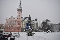 Sníh, Krnov, situace 16. prosince 2022.