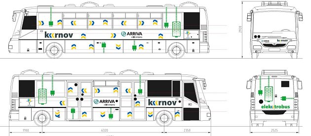 První elektrobus se v Krnově představí ve středu. Cestující ho poznají podle tohoto označení.