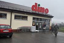Nová prodejna Dino v polských Branicích leží kousek od Krnova. Duben 2023
