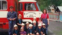 Dětské družstvo dobrovolných hasičů ze Zátora.