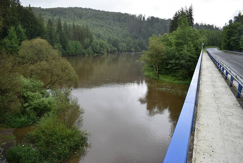 Aktuální stav toků na Bruntálsku, pondělí 29. června 2020.