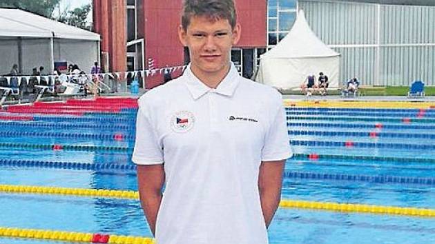 Bruntálský plavec Roman Procházka je členem českého reprezentačního družstva mladšího dorostu.