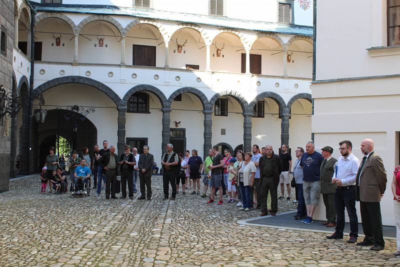 Muzejní noc na zámku v Bruntále byla věnována myslivosti a mysliveckým zvykům a tradicím.