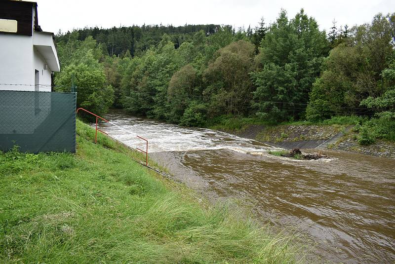 Aktuální stav toků na Bruntálsku, pondělí 29. června 2020.