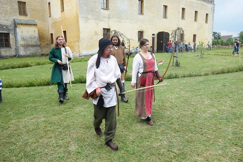 Velký lukostřelecký turnaj ve Slezských Rudolticích.