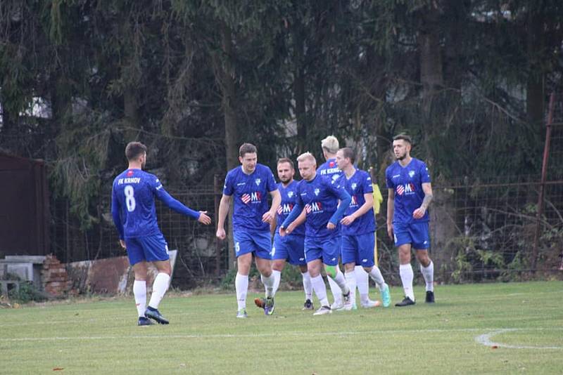 Fotbalisté Krnova zvítězili v Jakubčovicích 3:0.