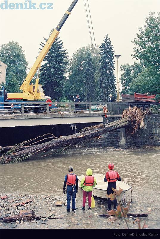 Povodně, 18. července 1997, Karlovice.