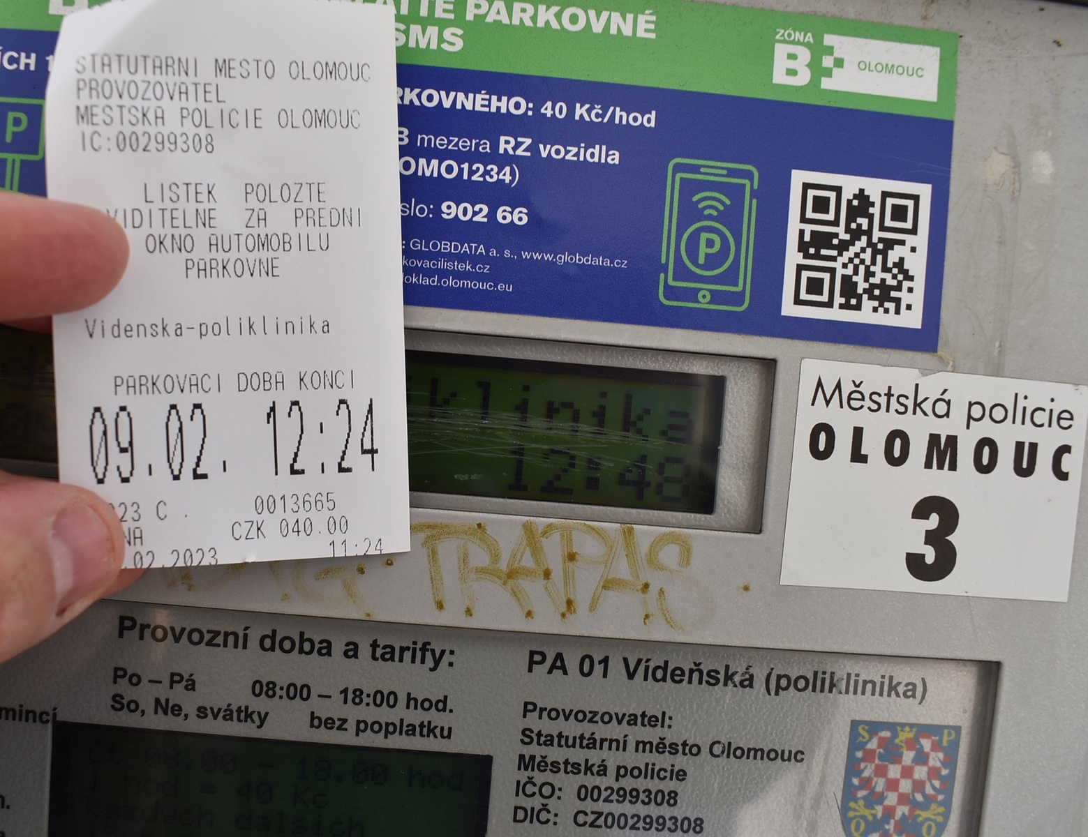 Jak vysvětlit strážníkům, že parkovací automat se spletl? Stalo se v  Olomouci - Novojičínský deník