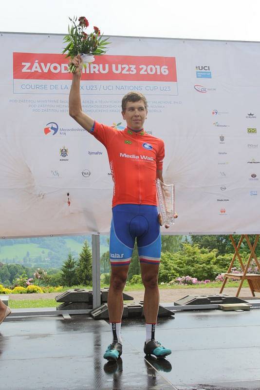 Nejúspěšnější z českých závodníků, celkově jedenáctý Michal Schlegel, velká naděje české cyklistiky.