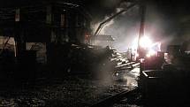 Devět jednotek hasičů z Bruntálska zasahovalo v noci na čtvrtek ve Městě Albrechticích u požáru stolárny v bývalém seníku.
