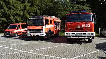 Slavnostní žehnání nového hasičského auta v Karlově Studánce, 26. září 2019.