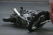 Na Bruntálsku se staly dvě motorkářské nehody.