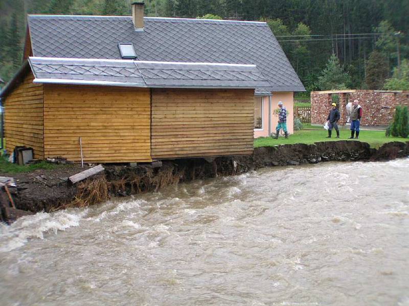 Velká voda na Krnovsku.