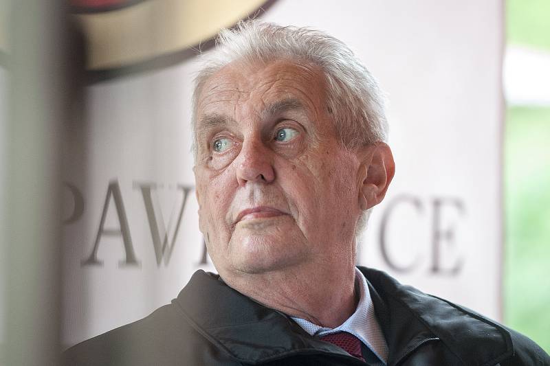 Prezident Miloš Zeman navštívil na Osoblažsku Slezské Pavlovice.