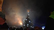 Rozsvícení stromu, Krnov, centrum, 27. listopadu 2022.