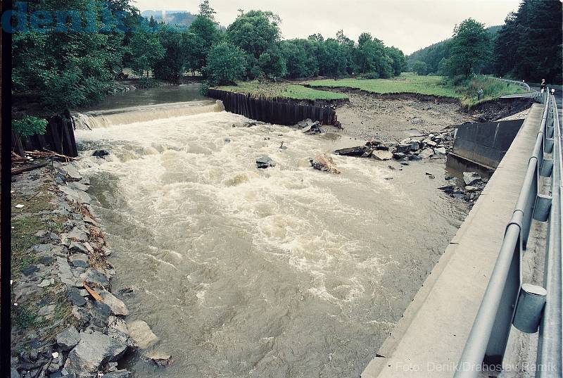 Povodně, 19-20. července 1997, Holčovice, Široká Niva, Karlovice a Zátor Loučky.