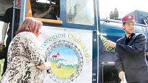 Mikroregion Osoblažsko představil své logo veřejnosti za houkání parních lokomotiv. Znázorňuje osoblažskou krajku, úzkokolejku i památky a poetiku kraje.