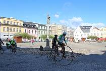 Sedmá etapa cyklotour Na kole dětem odstartovala na náměstí Míru v Bruntále.
