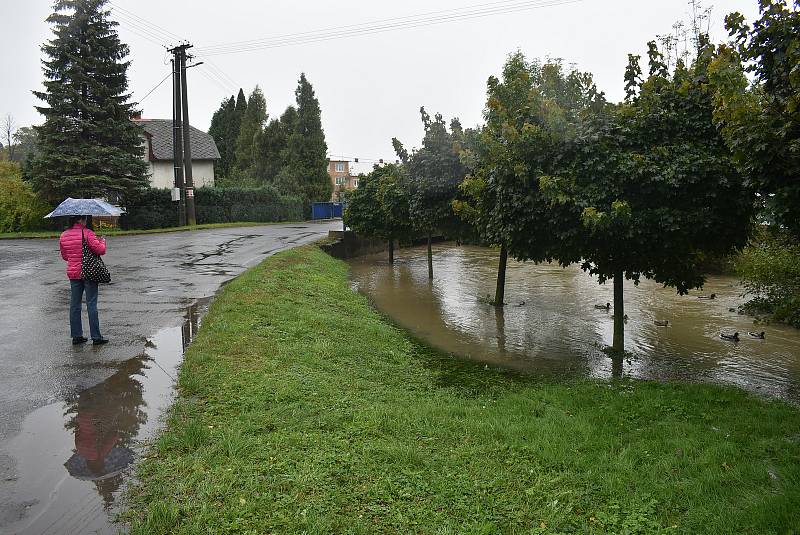 Situace na Osoblažsku je specifická tím, že se rozvodnila nejen řeka Osoblaha, ale i drobné potůčky a příkopy. Voda se valí po polních a  lesních cestách a vytváří laguny.