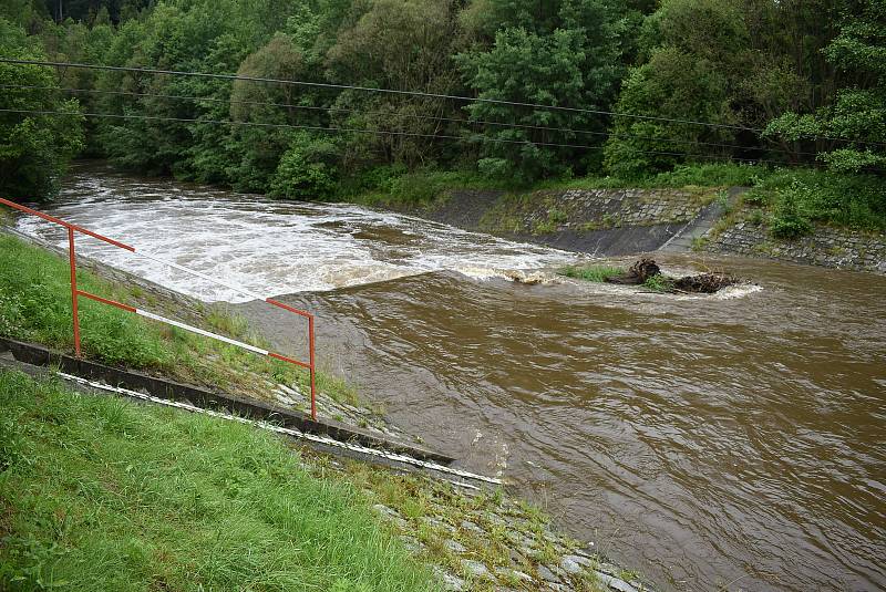 Aktuální stav toků na Bruntálsku, pondělí 29. června 2020.