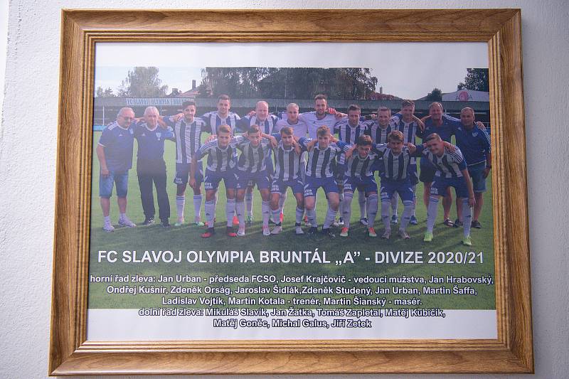 Fotbalový klub FC Slavoj Olympia Bruntál, 25. září 2020 v Bruntále.