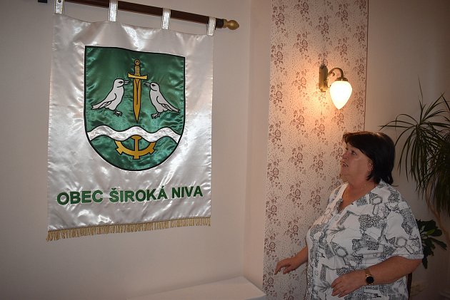 Starostka Široké Nivy Alena Mátéová.