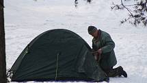 Zimní táboření v Úvalně.