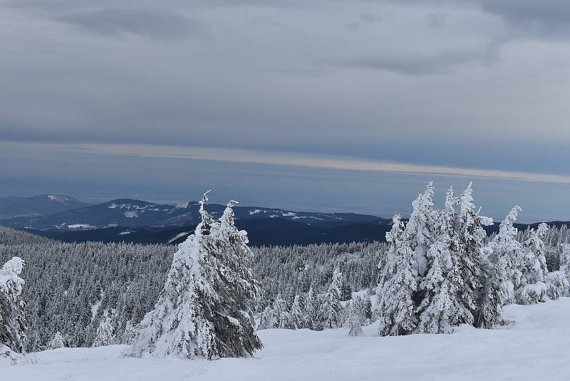 Počasí v Jeseníkách je nevyzpytatelné a plné fotogenických efektů.