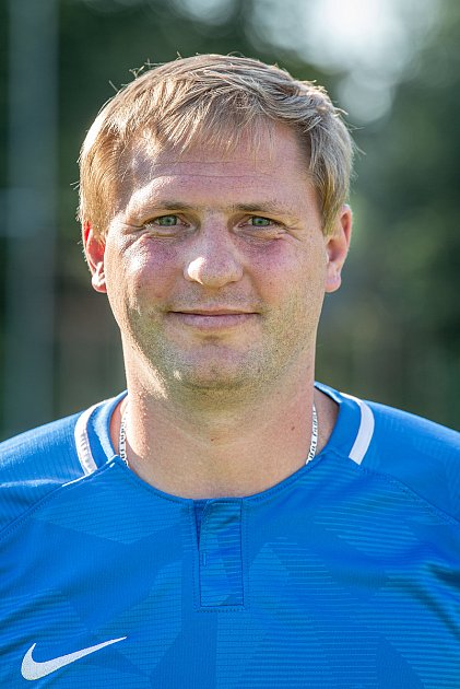 Fotbalový klub TJ Břidličná, 20. srpna 2020 v Břidličné. David Jiřičný, obránce