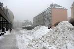 Zima udeřila i v Rýmařově. 