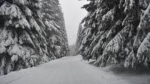 Jeseníky hlásí ideální sněhové podmínky a plná parkoviště v lyžařských střediscích. 28. ledna 2023