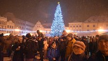 Vánoční strom bruntálské náměstí Míru je jedle, která vyrostla vedle bytových domů ve Dvořákově ulici. Slavnostní rozsvícení se konalo 1. prosince 2023.