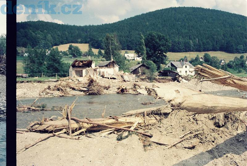 Povodně, 10. srpna 1997, Karlovice.