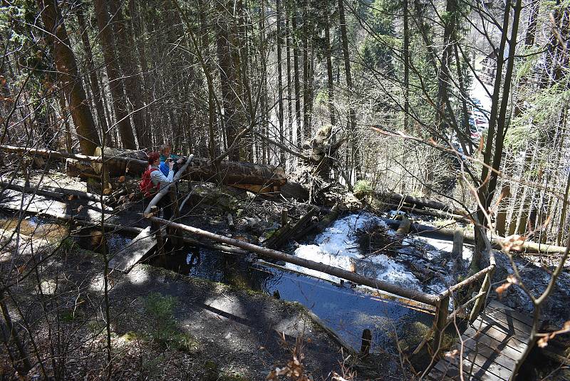 Udělejte si někdy výlet kolem náhonu, který přivádí vodu pro umělý vodopád v Karlově Studánce.