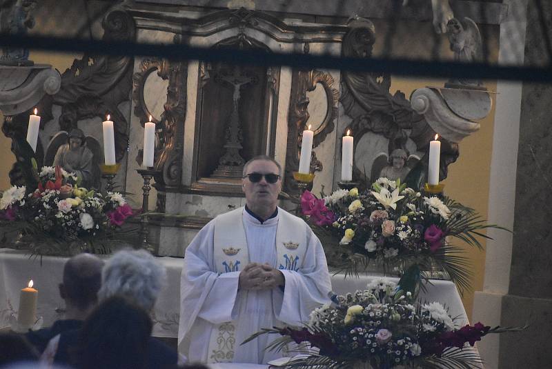 Barokní křížová cesta v Rudě u Rýmařova a poutní slavnost ke cti Panny Marie Sněžné. Neděle 7. srpna 2022.