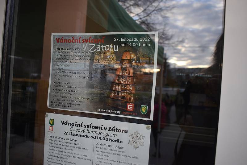 Adventní akce na Základní škole v Zátoru. Listopad 2022