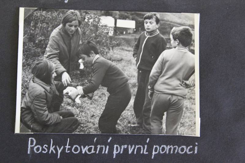 Branné odpoledne pro děti v Leskovci nad Moravicí 14. října 1972.