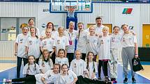 Slavnostní zakončení Vividbooks Národního finále U 11 dívek v basketbalu. Vítězství urvaly dívky z Hradce Králové.