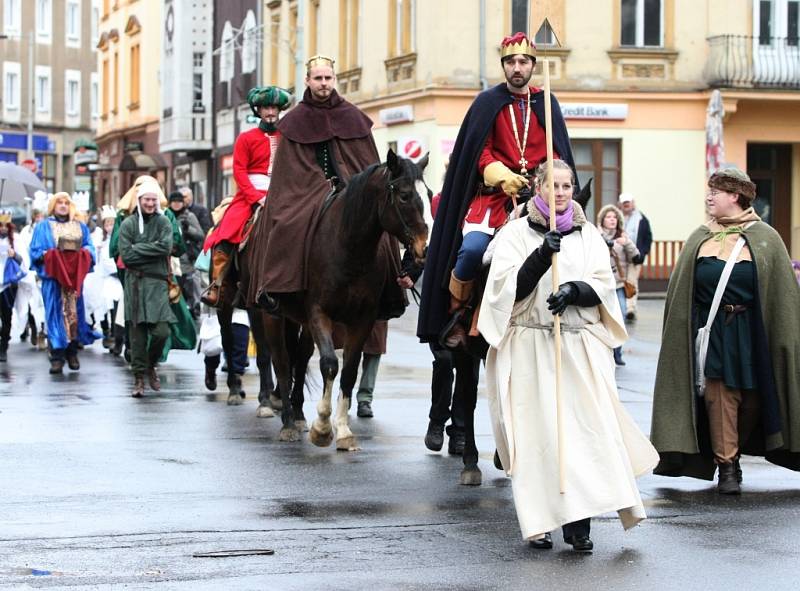 Tříkrálový průvod Děčínem.