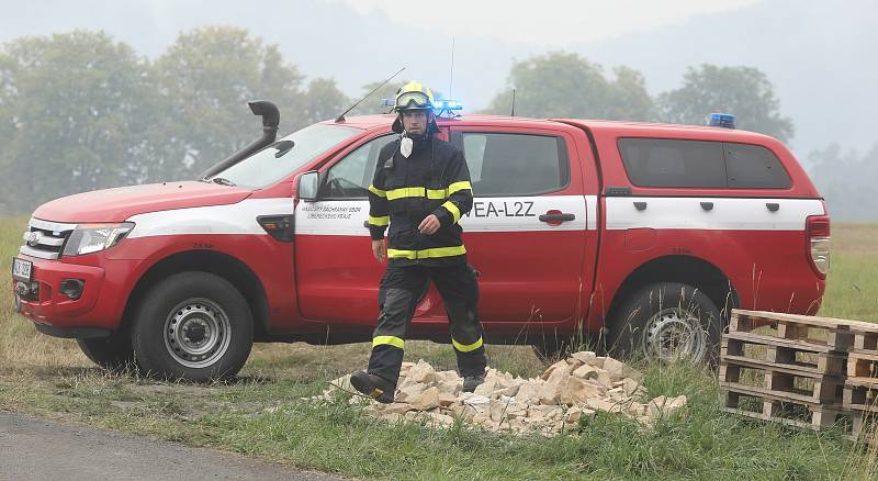 Symbolem požáru v Českém Švýcarsku se stala Mezná