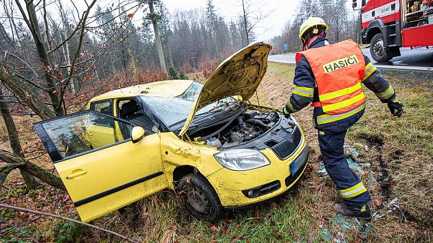 Dopravní nehoda na Šébru. Ilustrační foto.