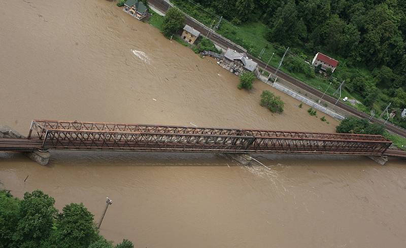 Povodně na Děčínsku  v červnu 2013.