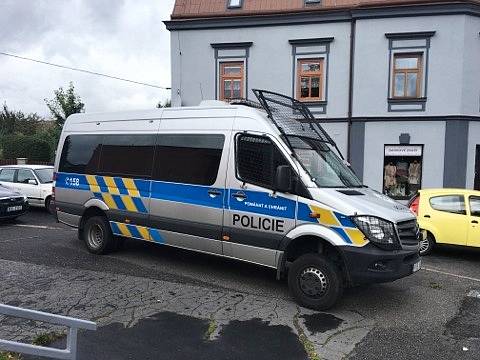 Zásah policie ve Varnsdorfu