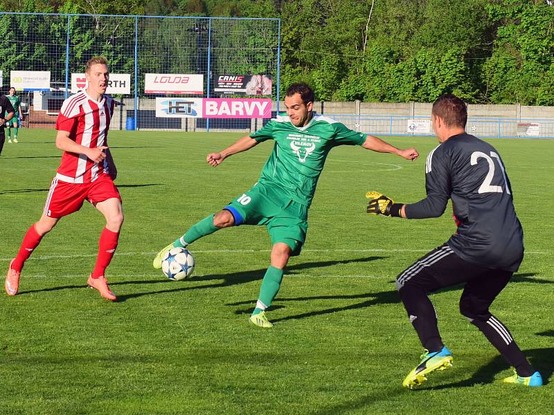 PARÁDA! Vilémov (v zeleném) doma porazil Srbice 4:0.