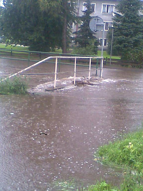 Velká voda zasáhla Verneřice.