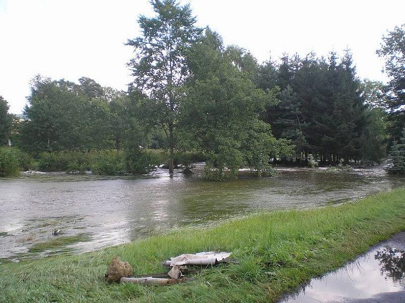 Povodně na Jedlové.